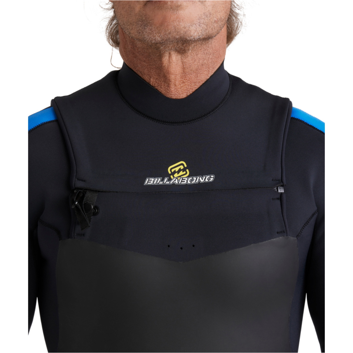 2025 Billabong Oscillator Natural 4/3mm Chest Zip Våddragt 24AW193516 - Til Mænd Royal